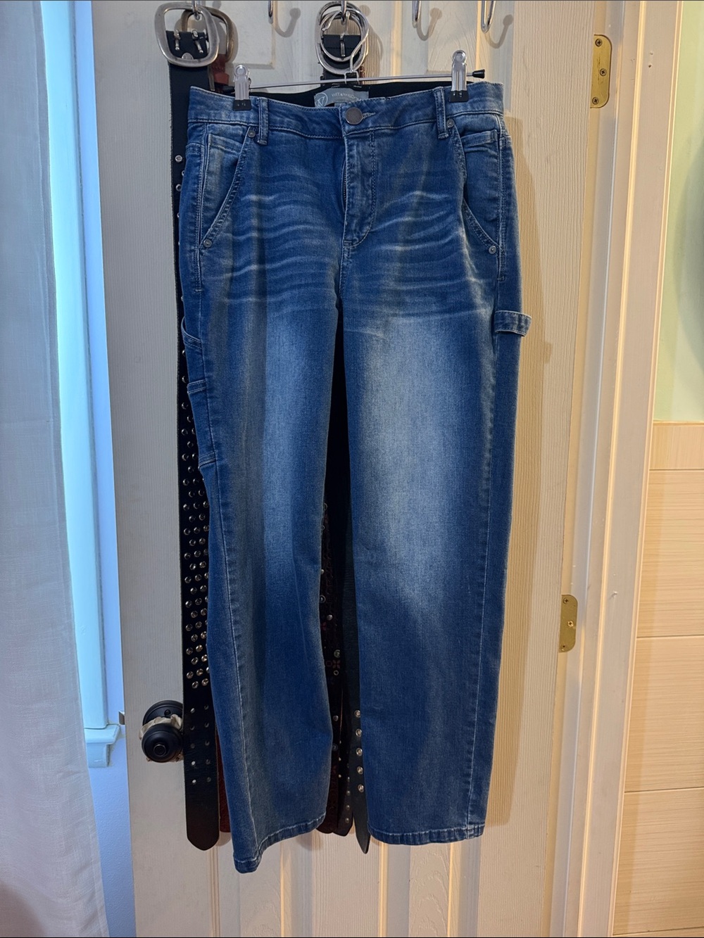 Wit & Wisdom Medium Wash Straight-Leg Jeans